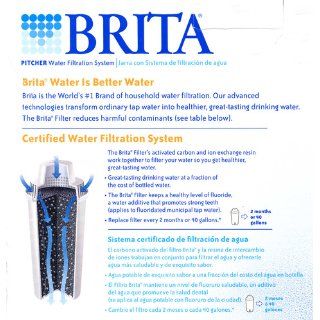 Brita Atlantis Water Filter Pitcher, White, 6 Cup Kitchen & Dining