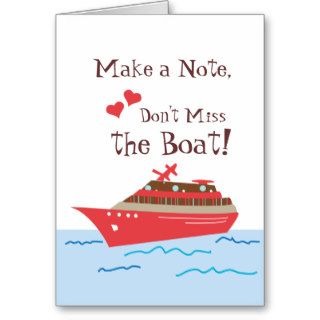 Cruise Ship Save the Wedding Date Card