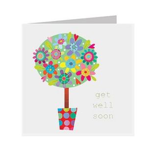 sparkly get well card by square card co