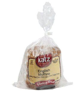Katz Gluten Free English Muffins   Case of 6  Muffin Mixes  Grocery & Gourmet Food
