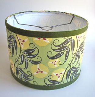 handmade lampshade in green amy butler fabric by rosie's vintage lampshades
