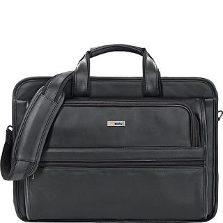 SOLO Wide Body Leather Laptop Brief