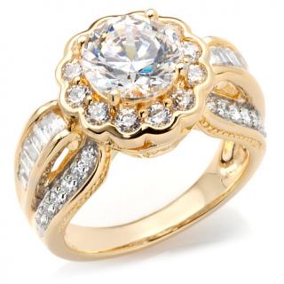 Victoria Wieck 3.42ct Absolute™ "Floral" Frame Ring