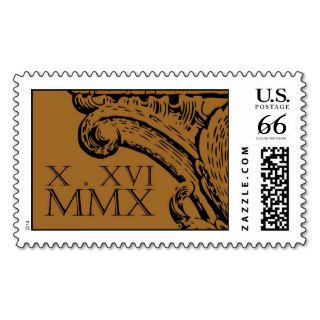 Roman numerals monogram stamp