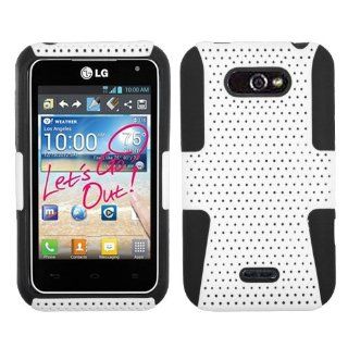 ASMYNA White/Black Astronoot Phone Protector Cover for LG MS770 (Motion 4G) LG LW770 (Optimus Regard) Cell Phones & Accessories