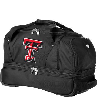 Denco Sports Luggage NCAA Texas Tech University Red Raiders 22 Drop Bottom Wheeled Duffel Bag