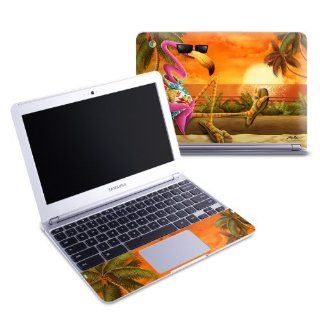 Sunset Flamingo Design Protective Decal Skin Sticker (High Gloss Coating) for Samsung Chromebook 11.6 inch XE303C12 Notebook Computers & Accessories