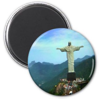 Brazil's Christ The Redeemer Statue Refrigerator Magnets