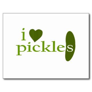 I Love Pickles Postcards