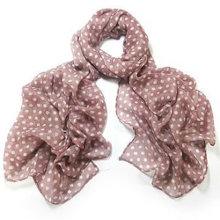 soft polka dot scarf by molly & pearl