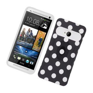 White Hard Soft Gel Dual Layer Cover Case for HTC One Cell Phones & Accessories