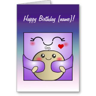 Kawaii Mother and Child Cute Hug Greeting Cards
