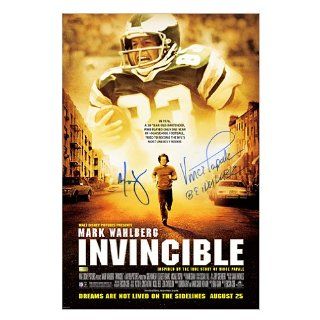 Mark Wahlberg and Vince Papale Autographed 16x24 Invincible Movie Poster Mark Wahlberg, Vince Papale Entertainment Collectibles