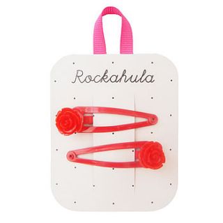 red rose clips by rockahula kids