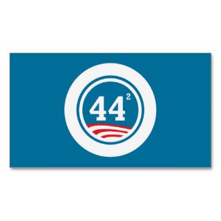 Obama   44 Squared Business Card