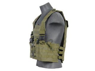 Lancer Tactical CA 309G Chest Rig in OD Green  Airsoft Tactical Vests  Sports & Outdoors