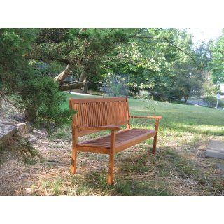 Strathwood Basics All Weather Hardwood 3 Seater Bench  Outdoor Benches  Patio, Lawn & Garden