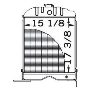 New Radiator 186733M91 Fits MF 302, 304, 50, 50A, 65  Tractors  Patio, Lawn & Garden