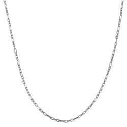 Fremada Sterling Silver 18 inch Textured Mixed Link Chain Necklace Fremada Sterling Silver Necklaces