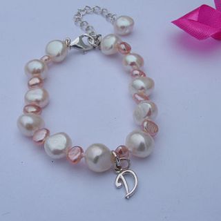 personalised little girl's bracelet by seahorse