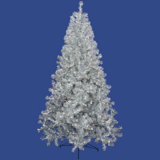 Vickerman Co. 7 Silver Artificial Christmas Tree with 500 Clear Mini