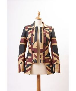 egality flag print jacket by the spanish boot company