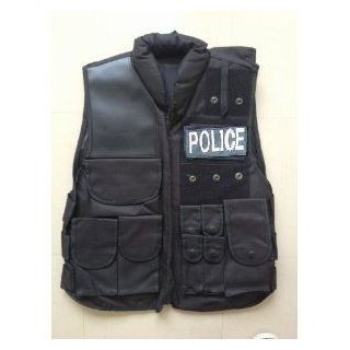 Tactical Vest POLICE police SWAT Black Mill Force (japan import) Toys & Games
