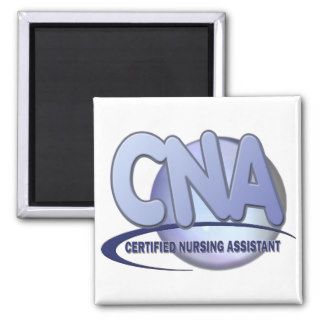 CNA FUN BLUE CERTIFIED NURSING ASSISTANT REFRIGERATOR MAGNETS