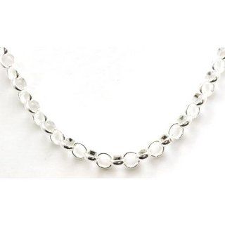 The Olivia Collection Sterling Silver 18 Inch Round Link Necklace Chain Jewelry