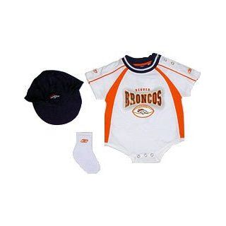 Denver Broncos Infant Creeper with Cap and Booties Clothing