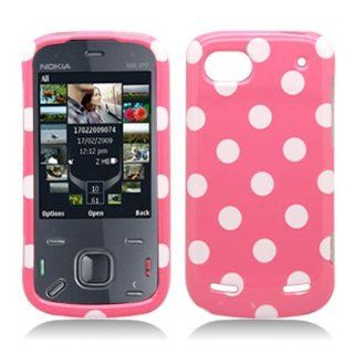 Aimo ZTEN861PCPD304 Cute Polka Dot Hard Snap On Protective Case for ZTE Warp Sequent N861   Retail Packaging   Light Pink/White Cell Phones & Accessories