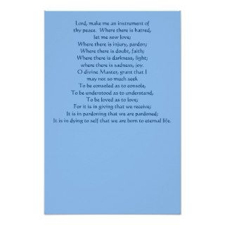 Prayer of St. Francis Poster
