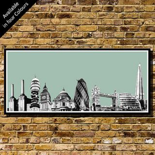 london skyline collage   art print by bronagh kennedy   limited edition prints