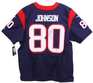 ANDRE JOHNSON SIGNED AUTHENTIC NIKE ON FIELD TEXANS JERSEY PSA/DNA #T32725 Sports Collectibles