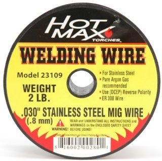Hot Max 23109 2 Spool .030 Inch Stainless Steel ER 308 MIG Wire   Arc Welding Accessories  