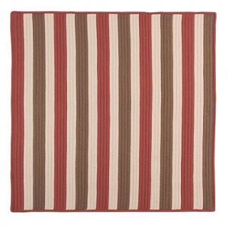 Colonial Mills Stripe It 8' Square Rug   Terracotta