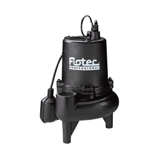 Flotec Cast Iron Sewage Pump — 10,200 GPH, 3/4 HP, 2in. Ports, Model# E75STVT  Sewage Pumps
