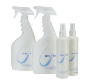 Zero Odor Super Size 60 ounce Odor Eliminator 4 pc Spray Kit —