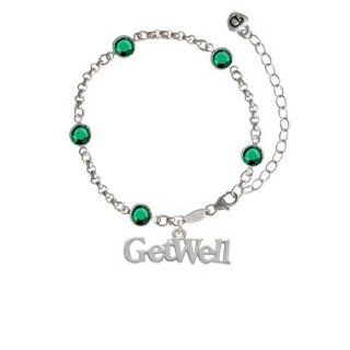 Large ''Get Well'' Emerald Fiona Bracelet Delight Jewelry Jewelry
