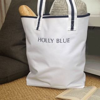 personalised canvas tote bag by big stitch