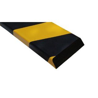 Vestil FEG B Foam Edge Corner Guard with Adhesive Tape, 36" Length x 2 3/8" Width x 13/16" Height, Yellow/Black