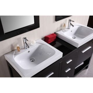 Design Element New York 60 Contemporary Bathroom Vanity Set