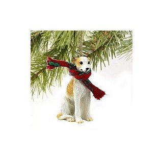 Shop Whippet Miniature Dog Ornament   Tan & White at the  Home Dcor Store