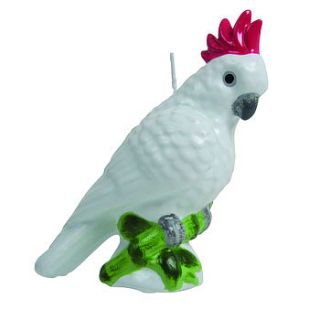 cockatoo candle by lime lace