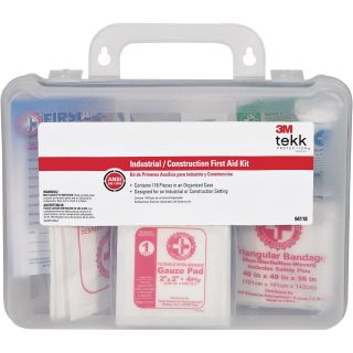 3M Tekk Protection Industrial/Construction First Aid Kit — 118-Pc, Model# 94118-80025T  First Aid Kits