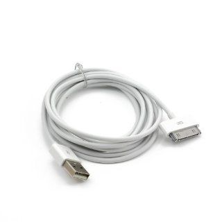 White 2M 6Ft Long USB Dock Sync Data Charger Cable Cord for Apple iPod iPhone 3 3Gs 4 G 4S Cell Phones & Accessories