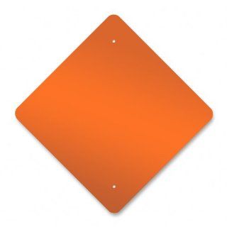 Sheeted Blank, 24"x24"x.080 Diamond, EGP Orange single faced sign Industrial Warning Signs