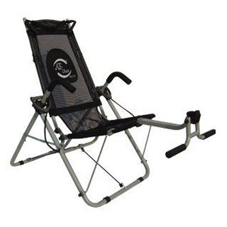 Ab Chair Elite   Black Mesh   Tighten and Tone Your Upper Abs, Obliques and Lower Abs ~ Ab Crunching Machine.  Abdominal Trainers  Sports & Outdoors