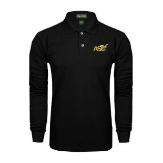 Alabama State Black Long Sleeve Polo 'Official Logo'  Sports Fan Polo Shirts  Sports & Outdoors