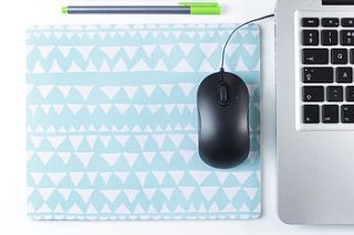 personalised mouse mat triangle design by we love to create